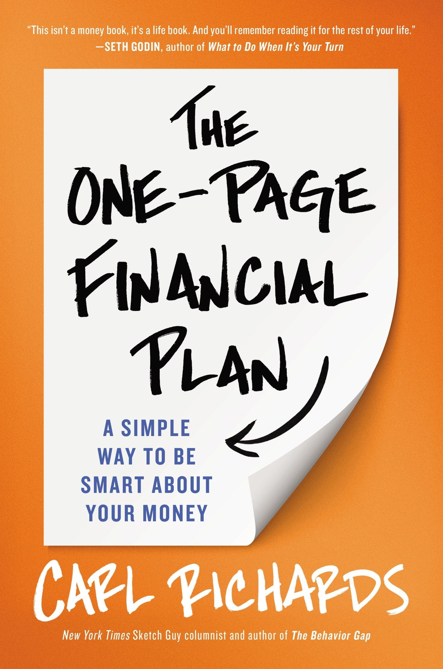 Portada del libro The One Page Fiancial Plan de Carl Richards