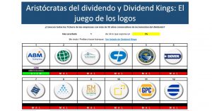 portada Juego logos aristócratas del dividendo y Dividend Kings en Excel