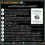 Esquema resumen con las 9 lecciones principales the psyghology of Money de Morgan Housel